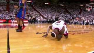 Lebron James Does The Worst Flop Of The 2012 NBA Playoffs.... So Far