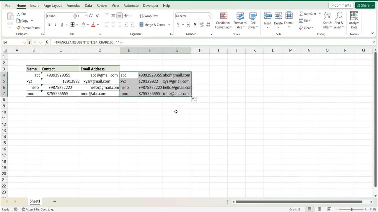 remove-extra-white-space-from-the-text-in-an-excel-sheet-youtube