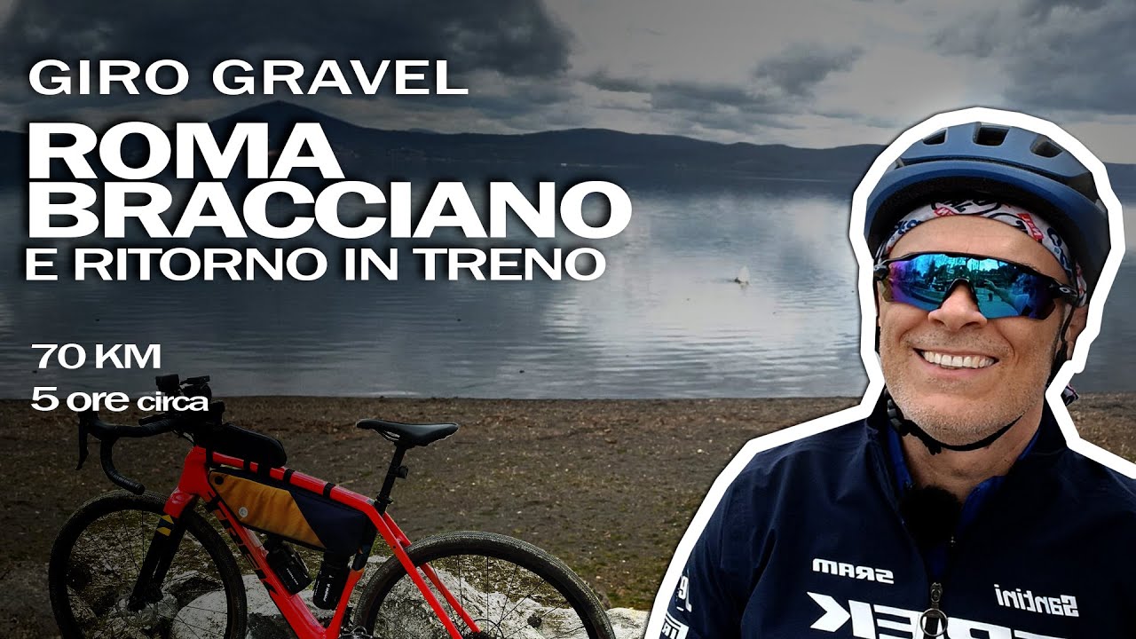 Giro gravel in bici  ROMA - BRACCIANO (e ritorno in treno)
