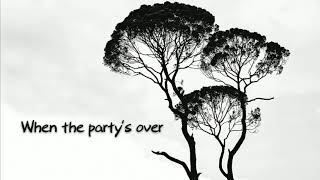 Part of song : When the party's over (By:Billie Eilish)