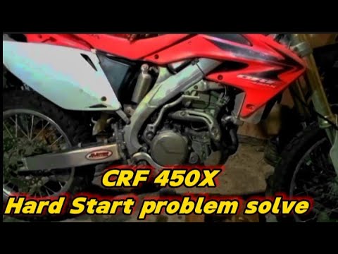 How to fix & solve a Racing bike Honda CRF 450x 2007 model Hard Start problem