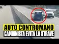 SHOCK SULLA STATALE: AUTO PROCEDE CONTROMANO, CAMIONISTA EROE LA BLOCCA PRIMA DEL DISASTRO