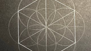 How a draw a Hexagon from the Seed of Life. In real time