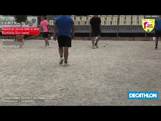 Miniature : Mondial jeunes Romans-Sur-Isère tête à tête 2024 Bordaz vs Fauvarque
