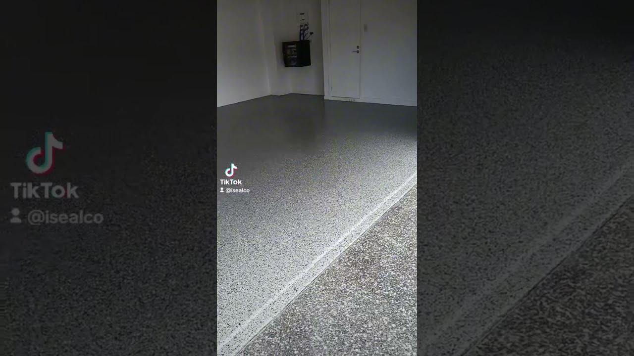 ISEALCO Premium Full Flake Epoxy Garage Floor With Polyaspartic Top Coat 5 Layer System Wow 