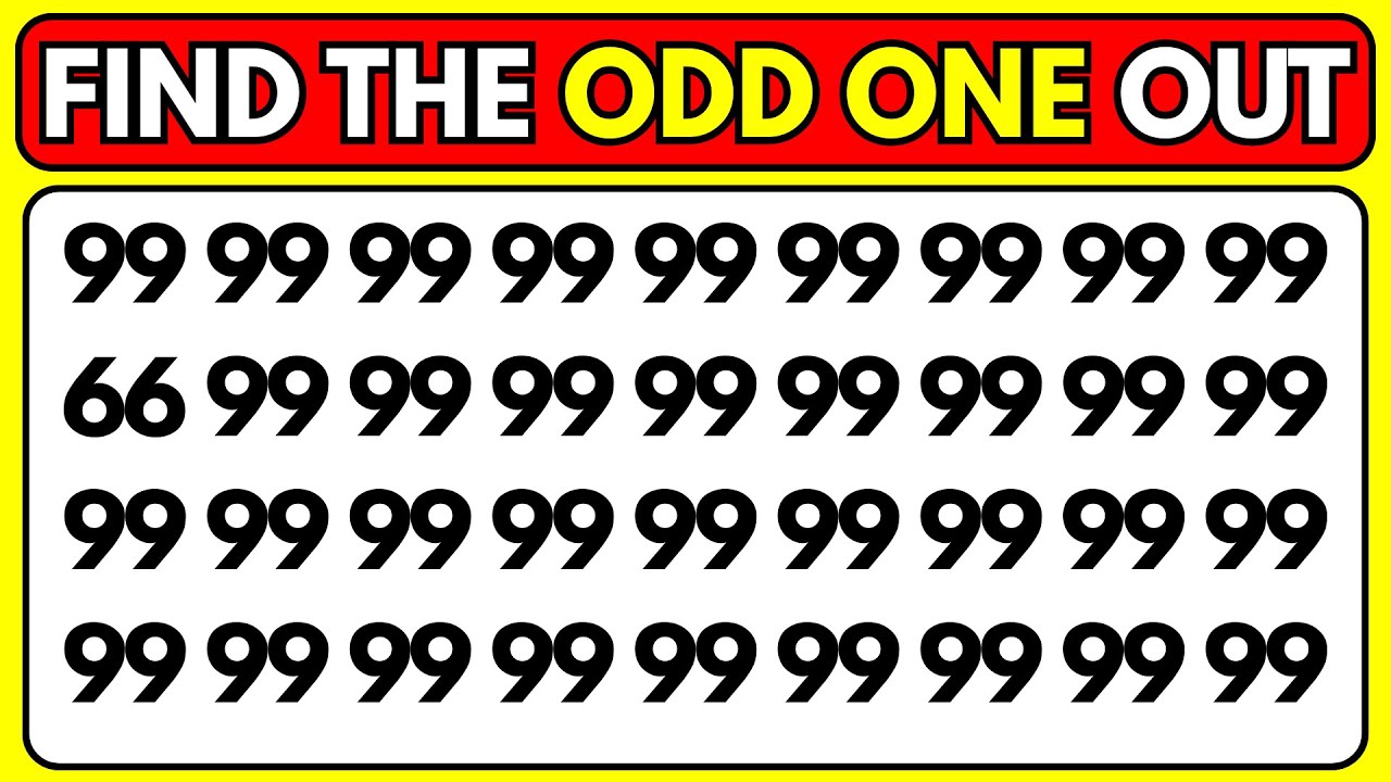 Find the Different Emoji – Numbers & Letters 😱 | Easy, Medium, Hard – Level 95 | Mindful Mosaic 2.0