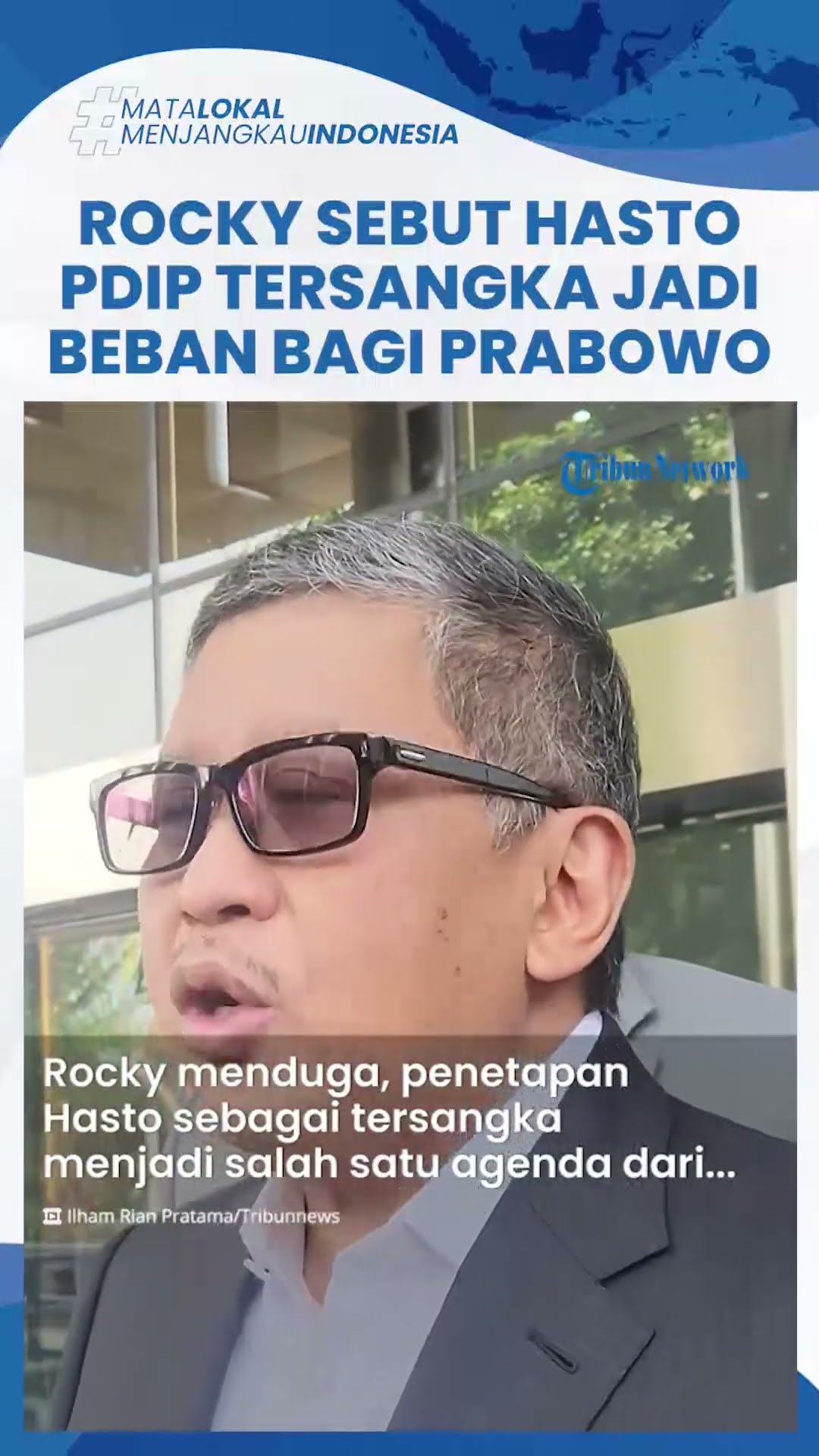 Respons Rocky Gerung soal Hasto Jadi Tersangka, Singgung PDIP Diacak-acak hingga Beban bagi Prabowo
