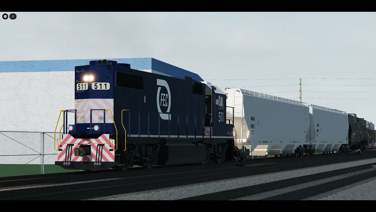ROBLOX Railfanning at FEC Hialeah Subdivision S60E06: FEC Local Freight Train