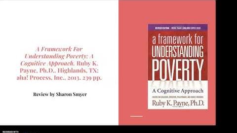 A Framework For Understanding Poverty Book Review - Sharon Smyer