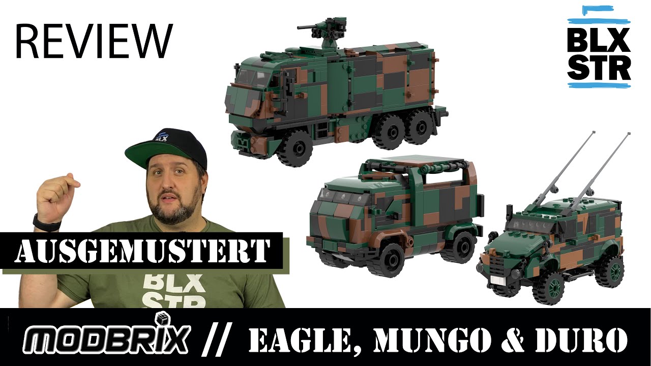 Military Modbrix MODBRIX® BUNDESWEHR 💥 MUNGO, DINGO und DURO 💥Klemmbaustein Fahrzeuge ...