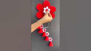 Unique Paper Wall Hanging Craft #shorts #wallhanging #diy