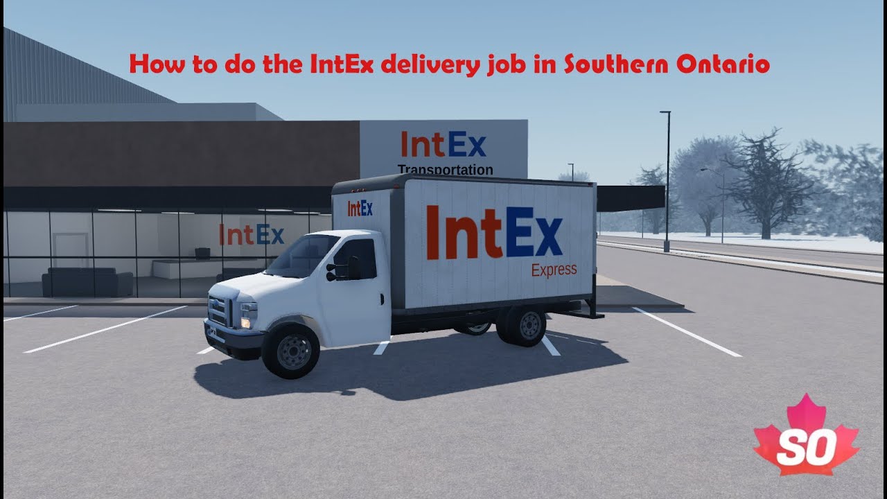 How to do the IntEx Delivery job in Southern Ontario | Roblox. - YouTube