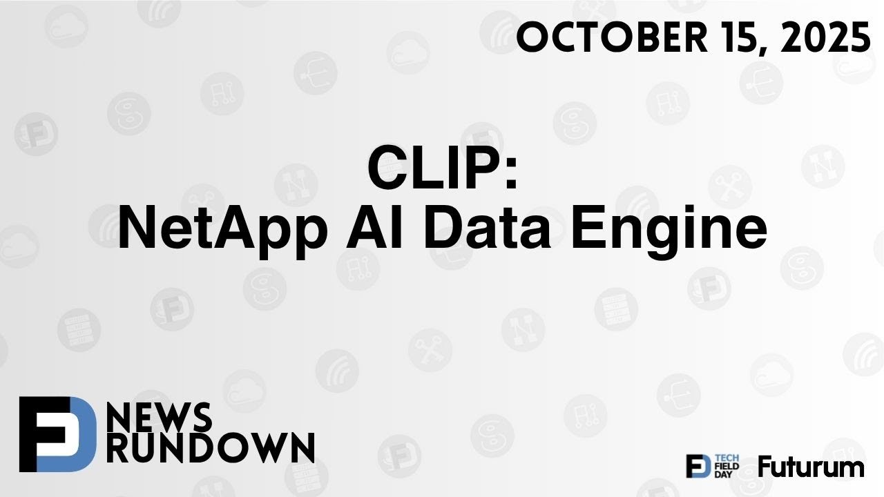 NetApp INSIGHT 2025 News and Announcements: NetApp AI Data Engine - YouTube