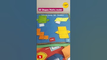 3D shapes maths model#shorts #trending #viral #maths #holidayhomework