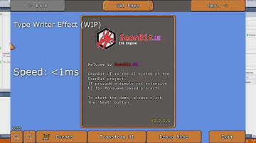 Type Writer Effect for Messages - GeonBit.UI (WIP) MonoGame