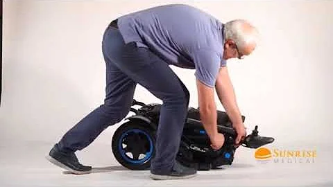 How to fold Quickie Q50 R Electric Folding Wheelchair