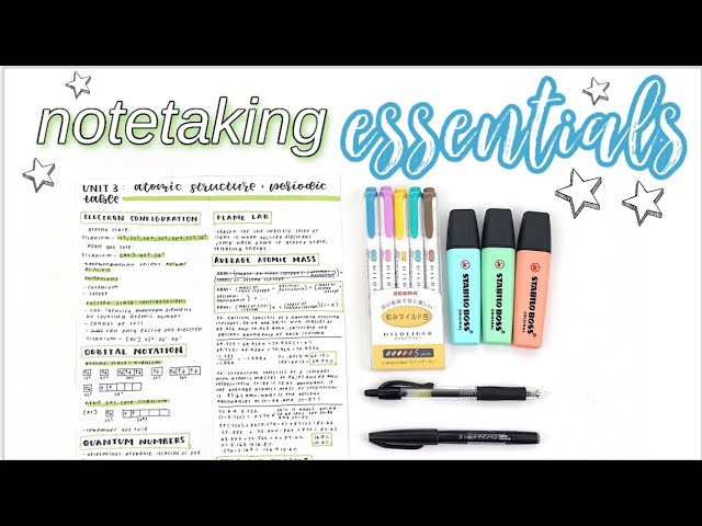 my stationery essentials & favorites  best note taking supplies 🌷 