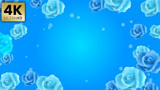 Royalty Free Romantic Wedding Template Blue Theme Invite