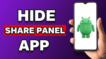 How To Hide Application In Share Panel