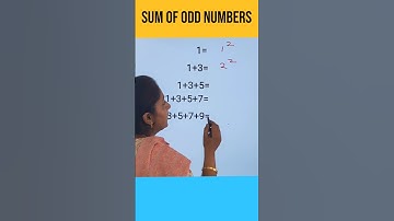 Sum of odd numbers #shorts #mathstricks #addition #oddnumbers
