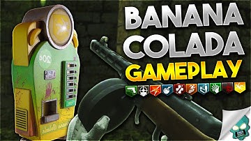 CUSTOM ZOMBIES "BANANA COLADA" Perk-A-Cola Gameplay! (WAW/Black Ops 3 Zombies)