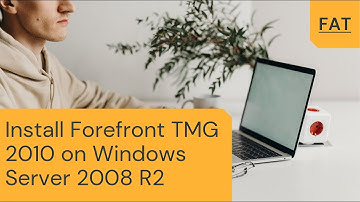 Install Forefront TMG 2010 on Windows Server 2008 R2