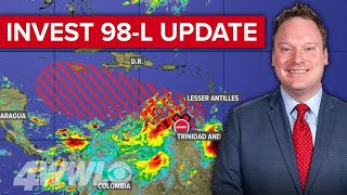 Thursday afternoon Tropical Update: Tracking Invest 98-L's path, forecast