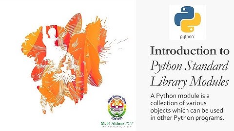 Python Standard Library Modules | Chapter 8 (Part 2) | Unit 1 | Class XI | Computer Sc. | 083 | Eng