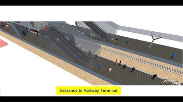 Simulation Model of Transport Hub (railway/subway)