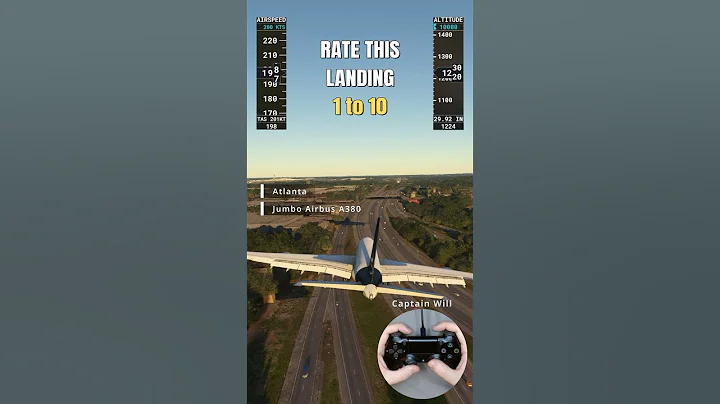 Pilot Attempts A380 Dangerously Low Approach into Atlanta - Microsoft Flight Simulator 2020