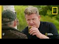 Gordon tries smoked oysters  gordon ramsay uncharted