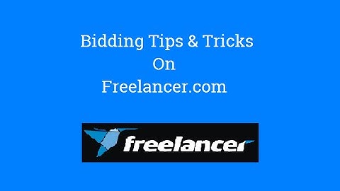 How to bid and get job oon freelancer.com