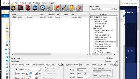 Basic Video Compression with MediaCoder