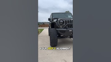 Is your Jeep’s alignment off because of the factory track bar? #jeep #jeepwrangler #offroad