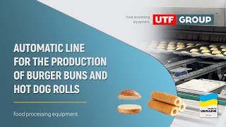 Automatic line for burger buns and hot dog rolls production