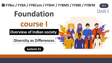 Fybcom fc overview of indian society | Overview of indian society fc fybcom | Lecture 21
