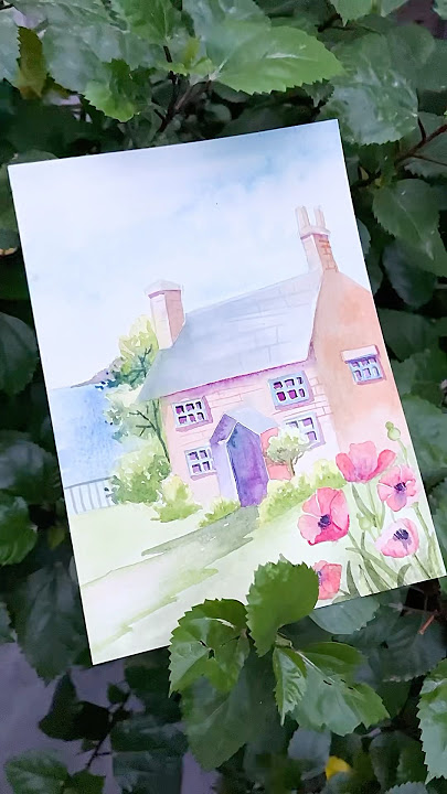 Poppy paradise #creative_cona #botanicalart #landscapepainting #poppyflower #watercolouronpaper #art