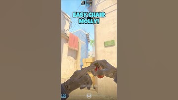 EASY CHAIR MOLLY! #shorts #csgo #cs2 #cs2nades #mirage