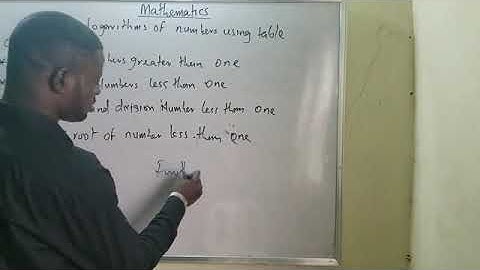 Logarithm of numbers greater than one