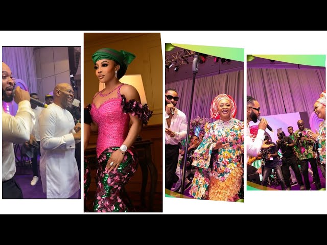 TONY ELUMELU,FLAVOUR,TOKE MAKINWA ,others at RGGC Pastor SUJU Illuyomade 'S  60TH BIRTHDAY PARTY. class=