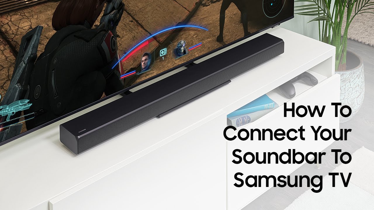 8. Connect the soundbar using an HDMI cable