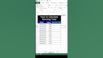 How to Calculate Running Total in Excel | Excel Tips & Tricks #exceltips #shorts #trending #excel
