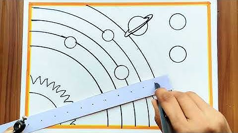 Solar System Drawing Easy Way / How to Draw Solar System Easy / Solar System Planets Drawing