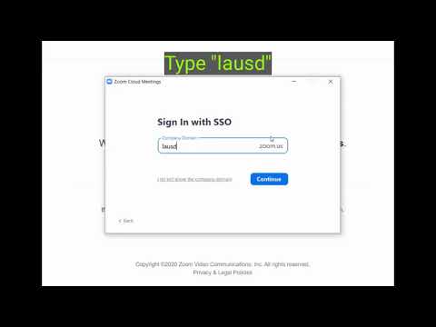 LAUSD Zoom Authorized User Only Help Video