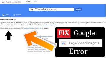 Fix Error: Lighthouse: FAILED_DOCUMENT_REQUEST. Lighthouse was unable to reliably load the page...