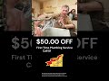Need plumbing help?  Get $50 off your first service