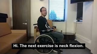 sit025 sitting neck flexion