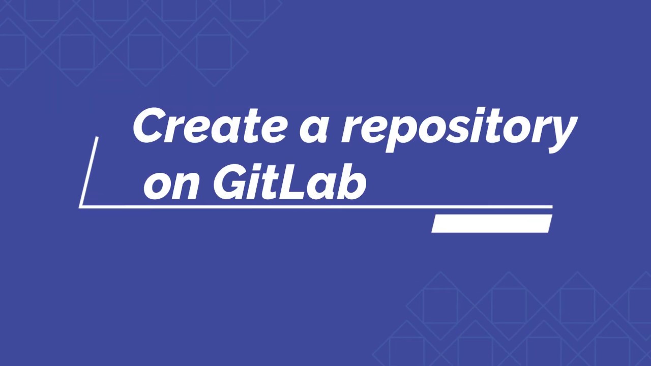 Create a Git project on GitLab - YouTube