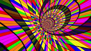 Colorful psychedelic Wormhole Trip in a Loop