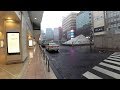 Walk around Shinjuku on a heavy typhoon day